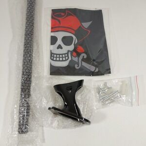 Pirate Flag Swing Set Accessory with Pole and Mounting Hardware